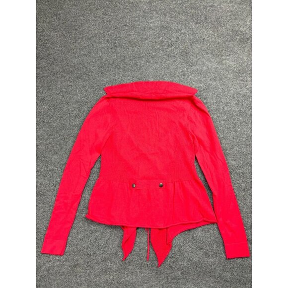 Crisca Cardigan Women's Small Pink Long Sleeve Tie Front Lightweight - Picture 7 of 7